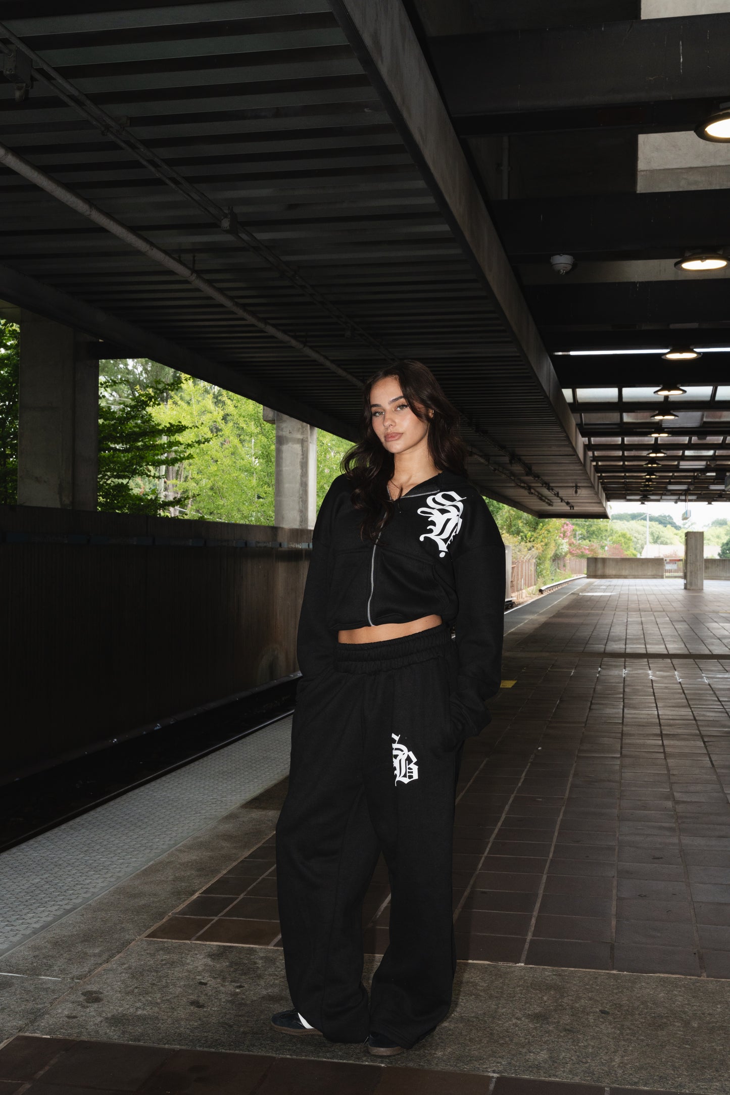 Black Sadboy Medieval Zip-Up