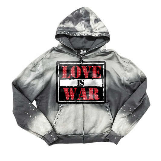 Love is  War Zip-Up