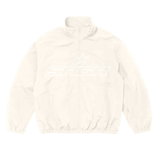 Cream Nylon Saga Zip Up