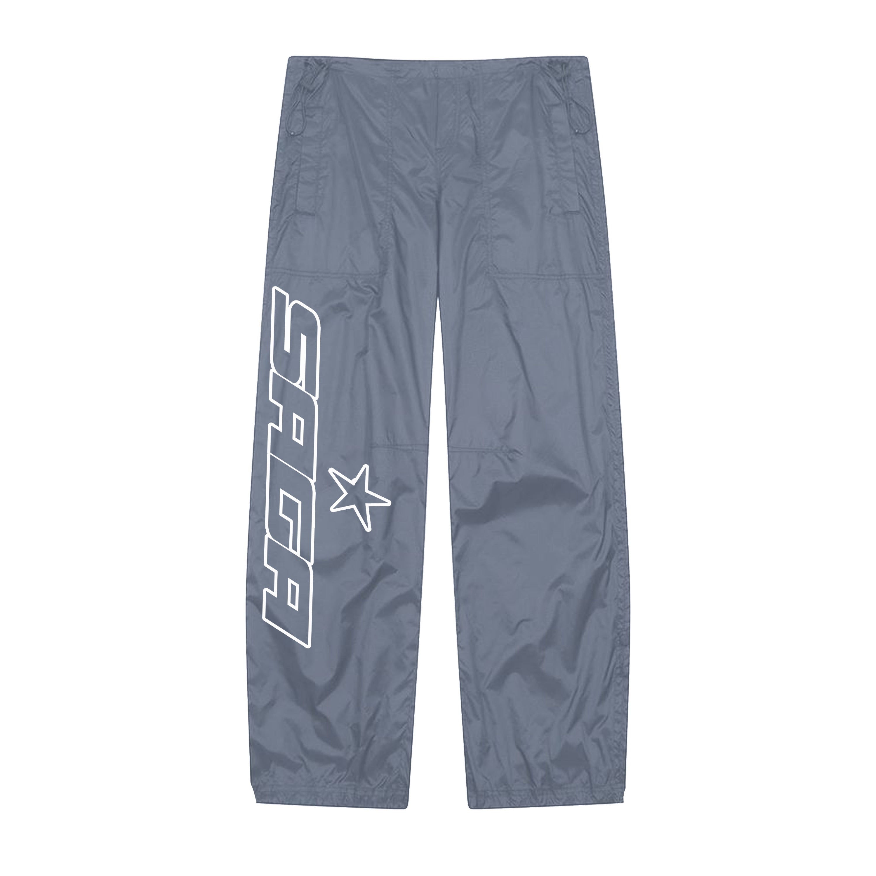 Gray Saga Nylon Pants