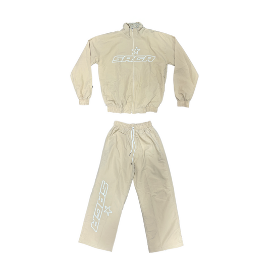 Cream Nylon Saga Set