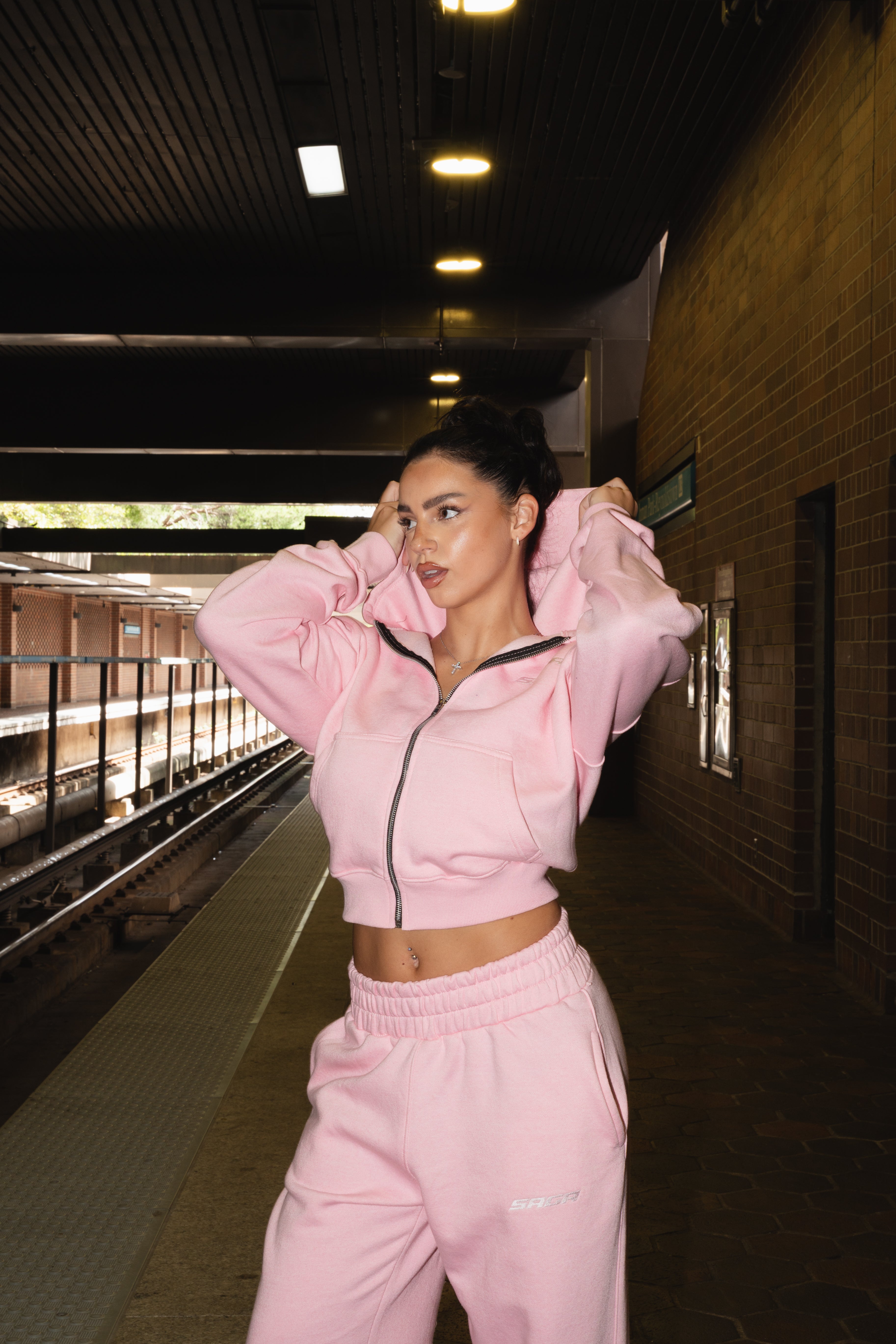 Pink Saga Zip-Up