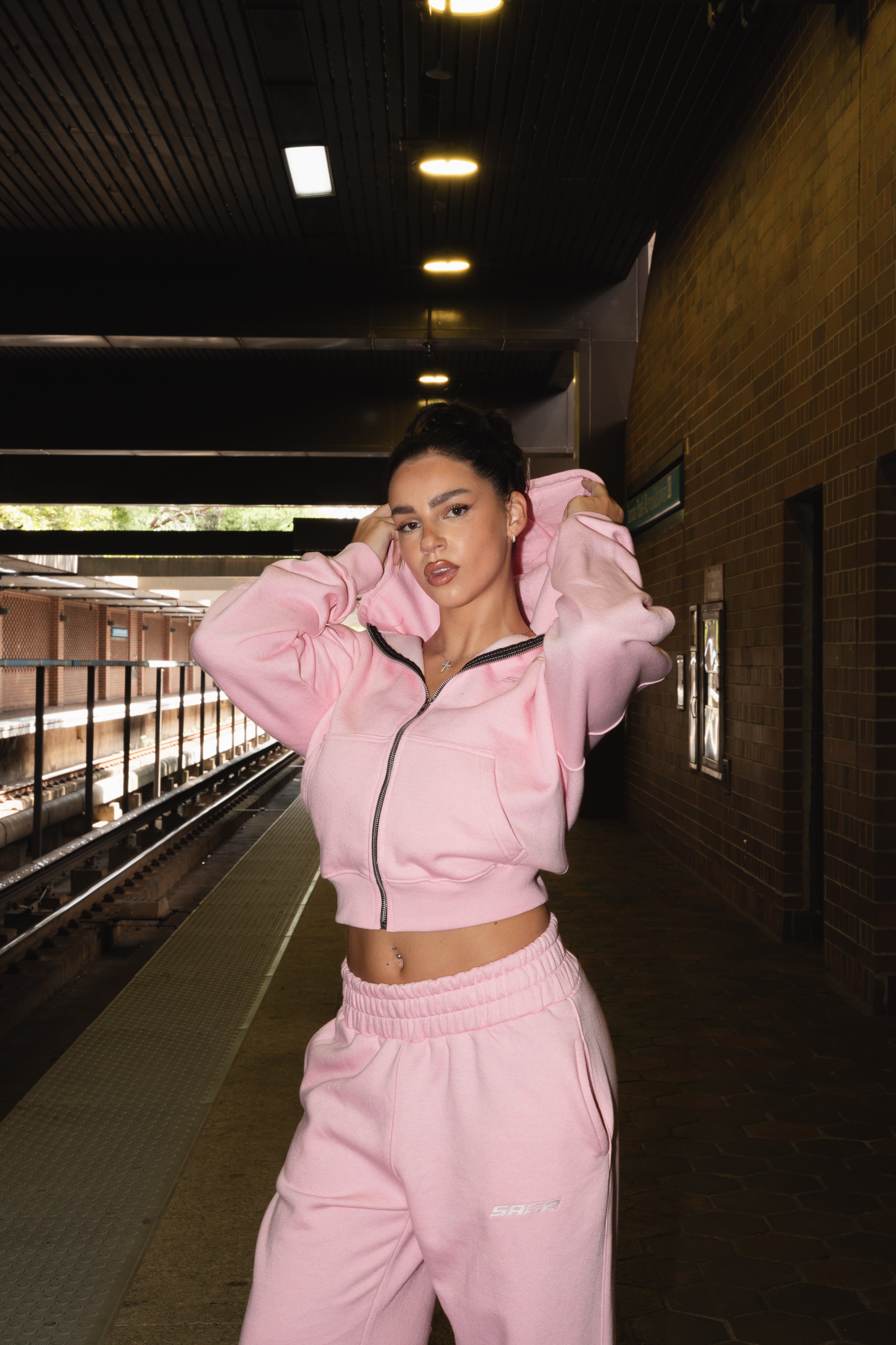 Pink Saga Zip-Up