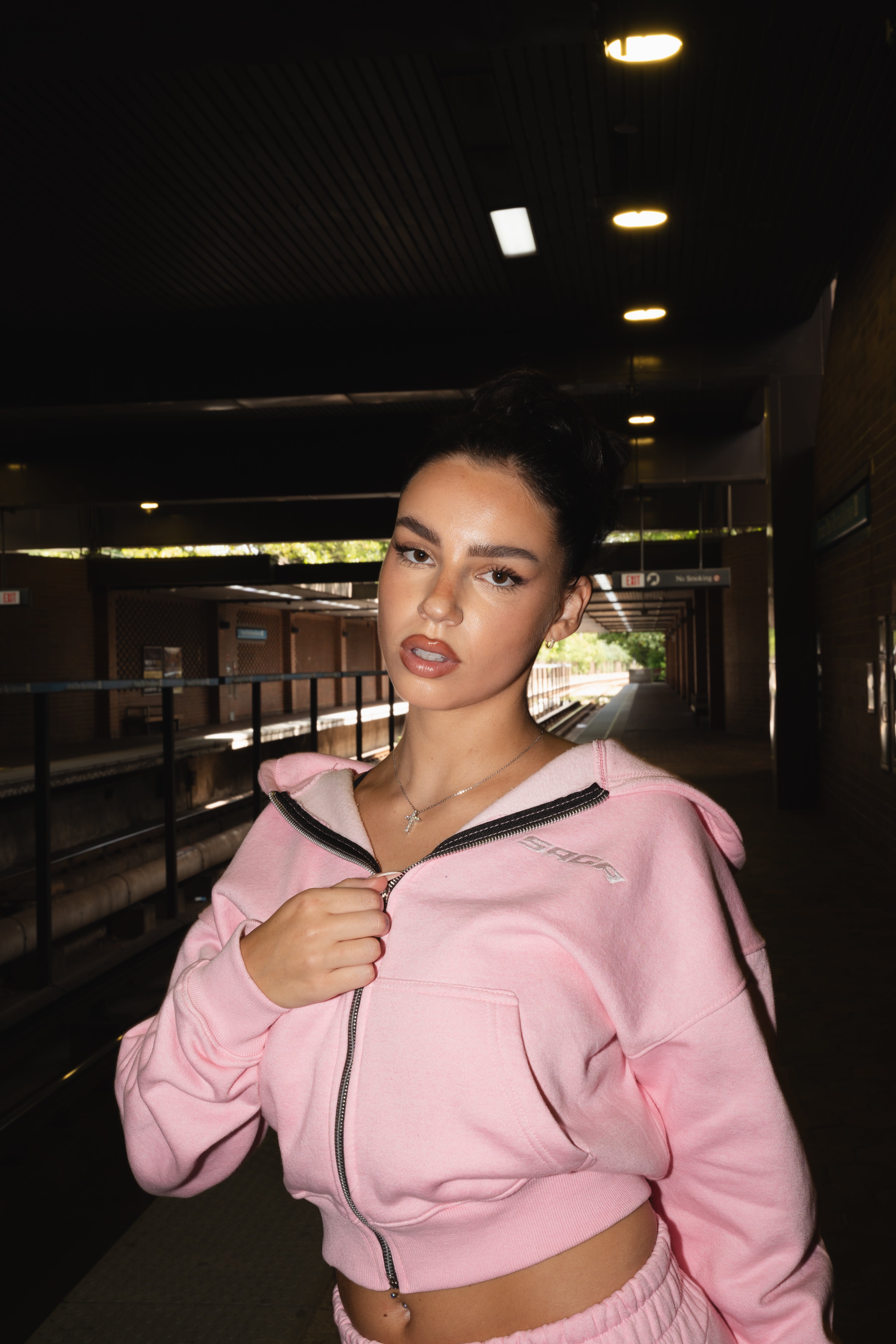 Pink Saga Zip-Up