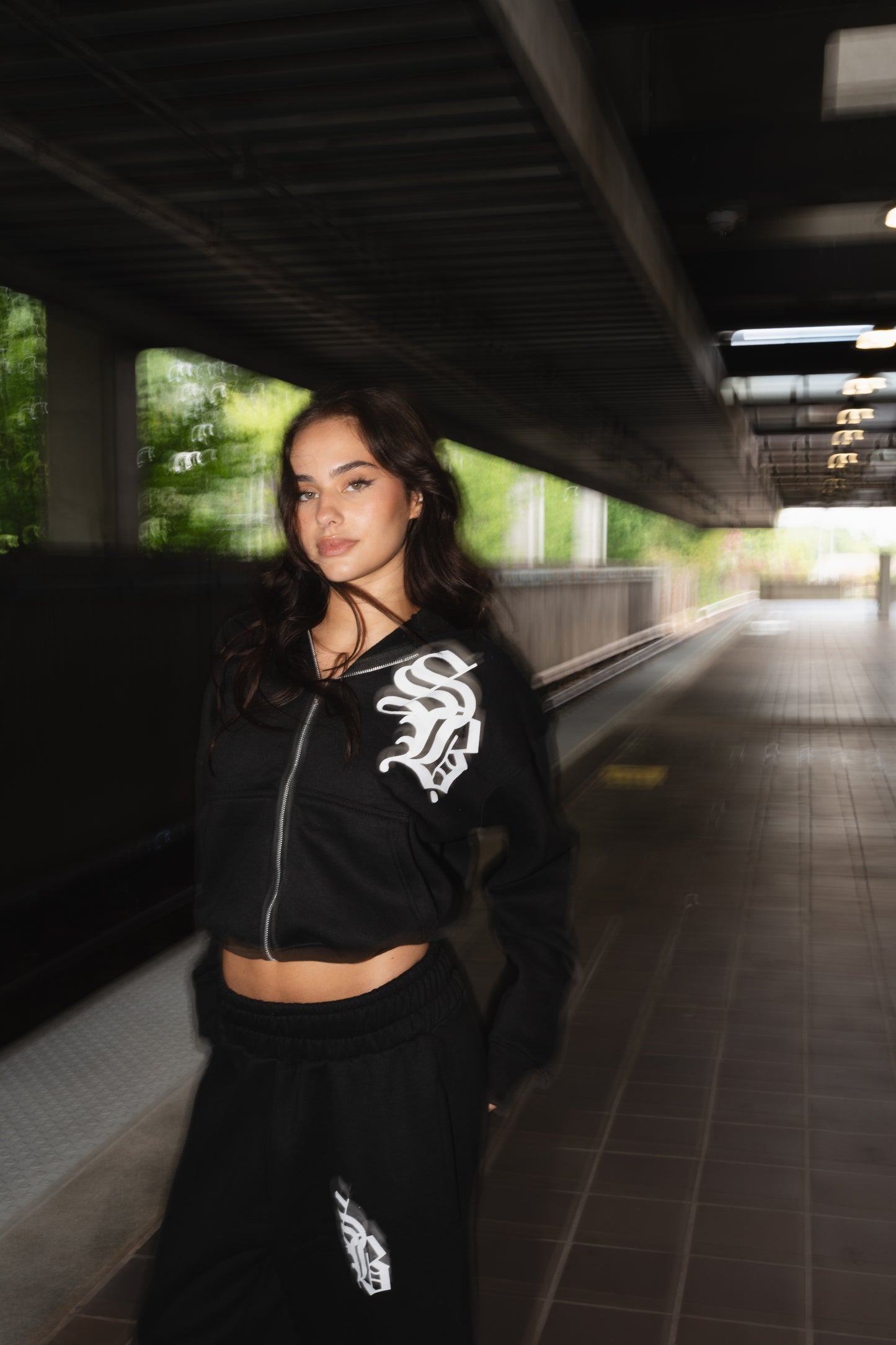 Black Sadboy Medieval Zip-Up