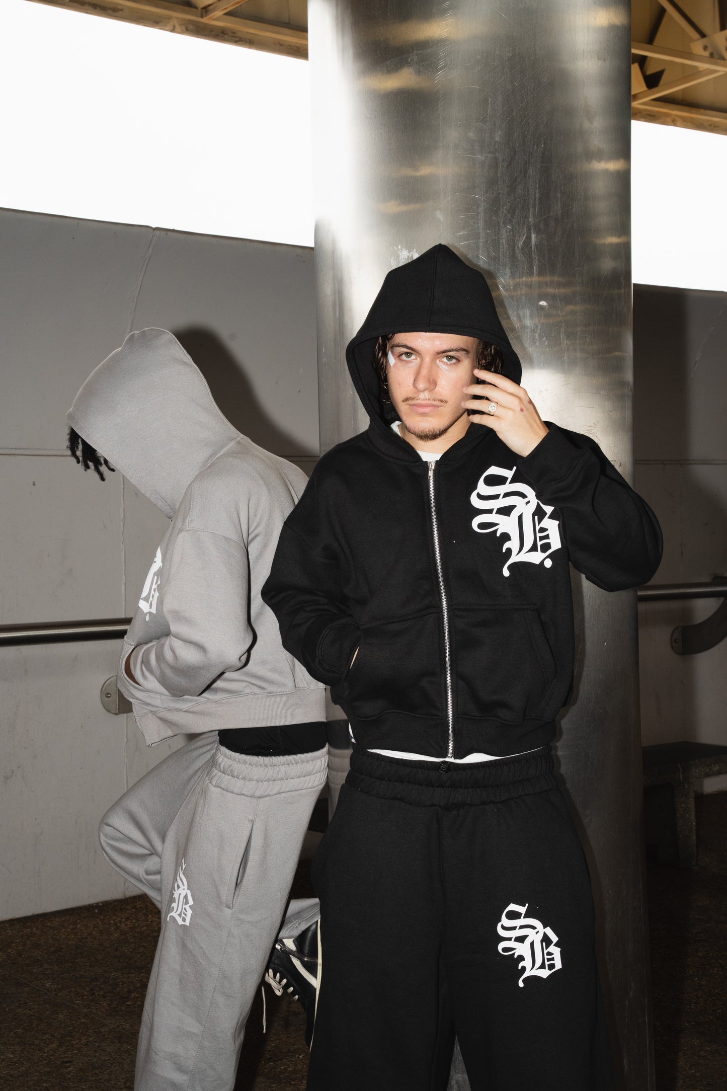 Black Sadboy Medieval Zip-Up