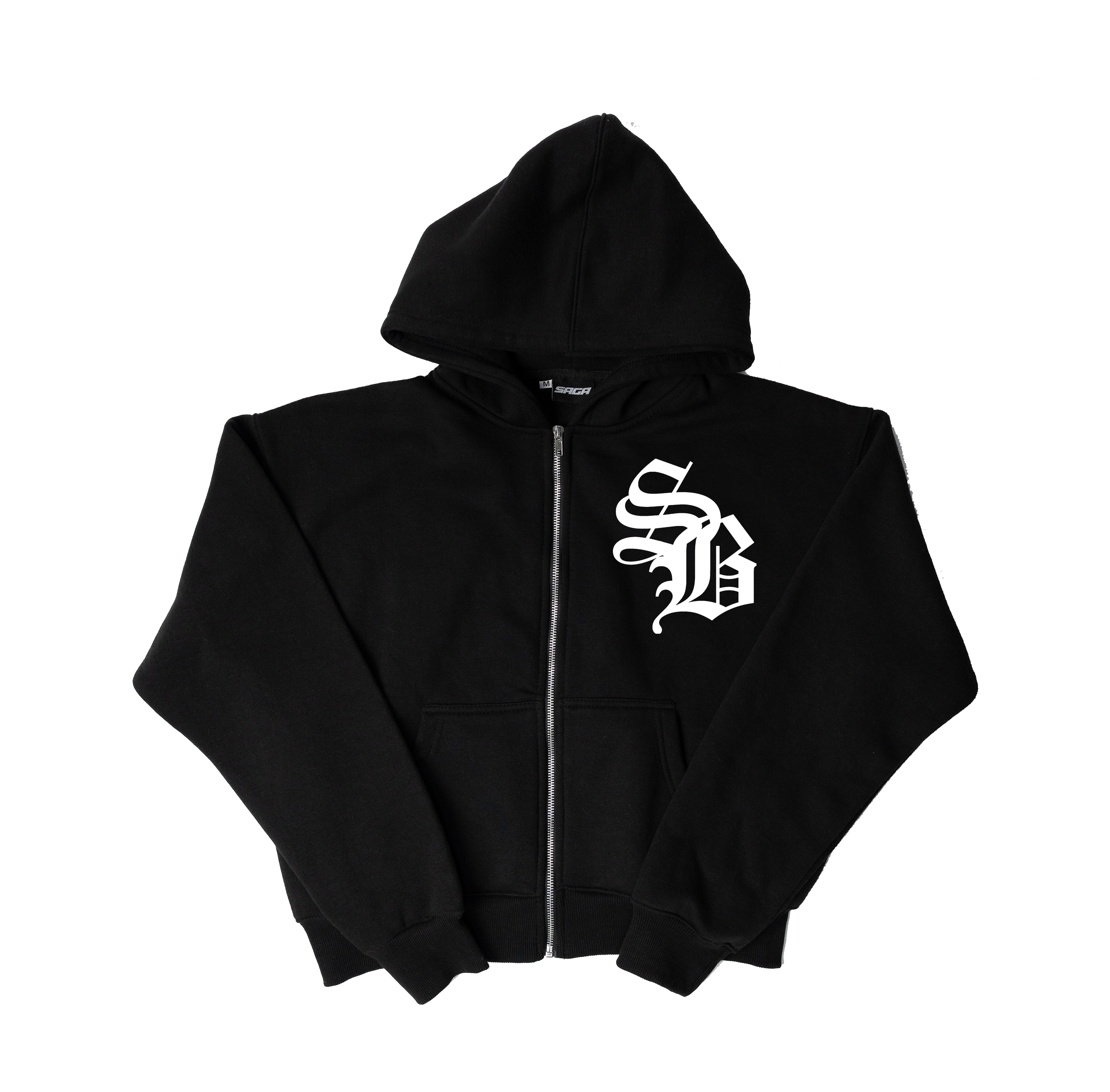 Black Sadboy Medieval Zip -Up
