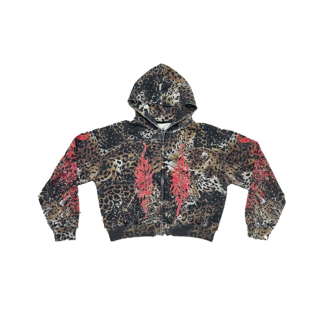 Leopard Zip-Up